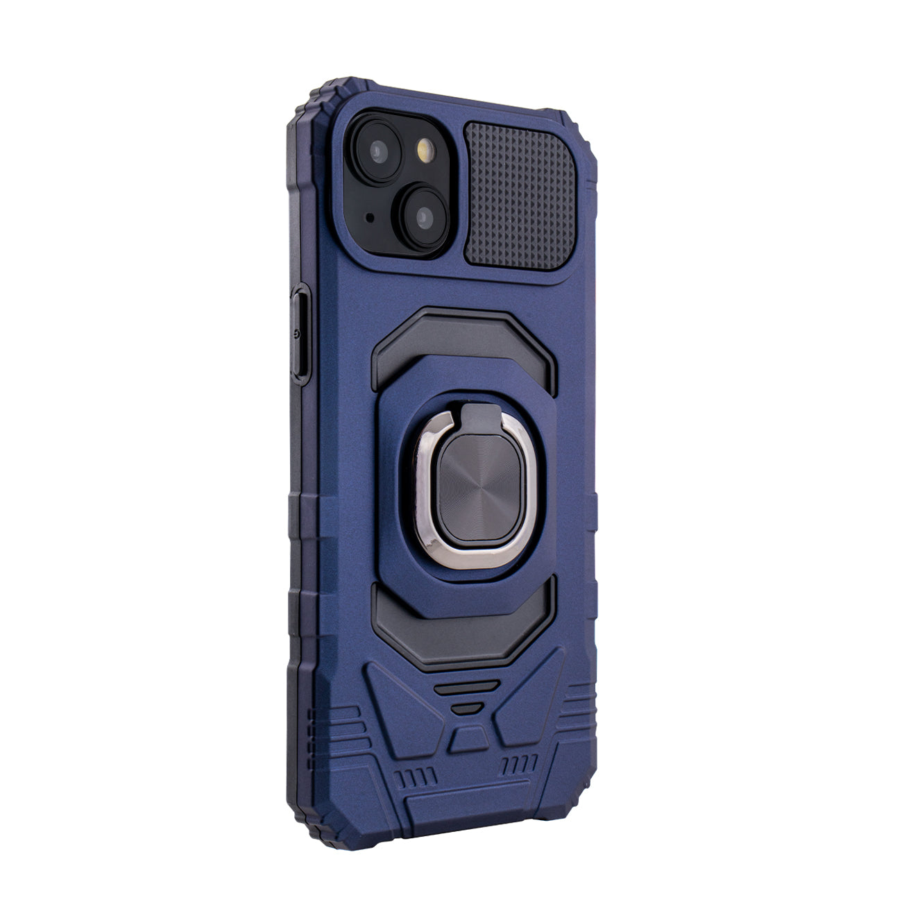 Kickstand Ring Holder TPU Shockproof Case for iPhone 15 PLUS in Blue